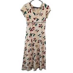 Vintage All That Jazz Cherries Summer Cotton Dress